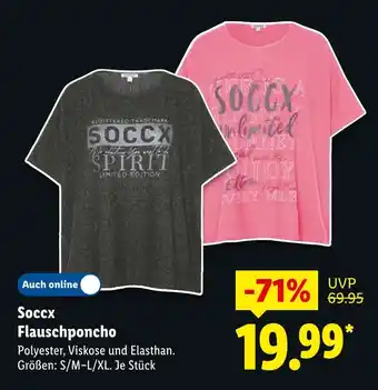 Lidl Soccx flauschponcho Angebot