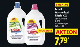 Lidl Formil vollwaschmittel flüssig xxl Angebot