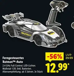 Lidl Ferngesteuertes batman-auto Angebot