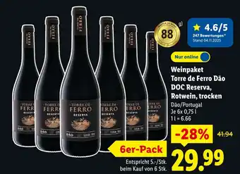 Lidl Torre de ferro doc reserva, rotwein, trocken Angebot