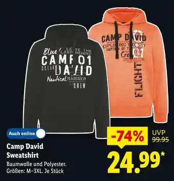 Lidl Camp david sweatshirt Angebot