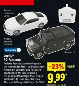 Lidl Lupilu bentley continental gt v8 Angebot