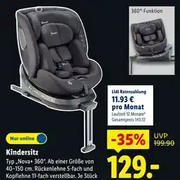Lidl Kindersitz nova+ 360° Angebot