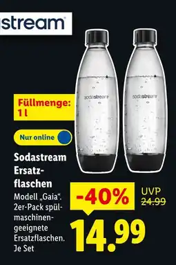Lidl Sodastream ersatzflaschen modell „gaia“ Angebot