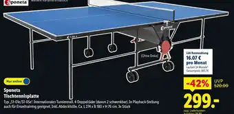 Lidl Sponeta tischtennisplatte Angebot