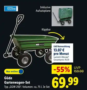 Lidl Güde gartenwagen-set Angebot