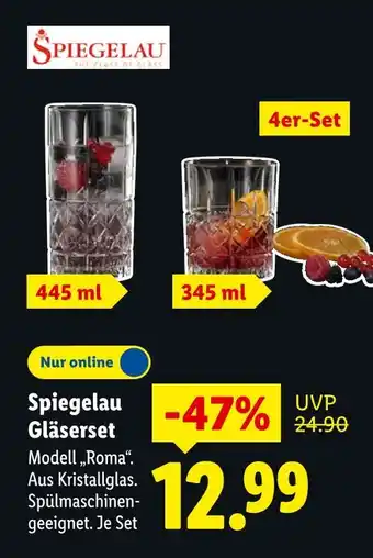 Lidl Spiegelau gläserset modell 'roma' Angebot