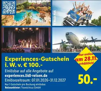 Lidl Experiences-gutschein Angebot