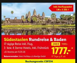 Lidl Select holidays südostasien rundreise & baden Angebot