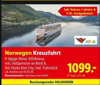 Lidl Aida norwegen kreuzfahrt Angebot