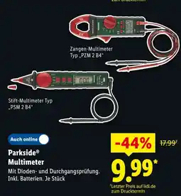 Lidl Parkside zangen-multimeter Angebot