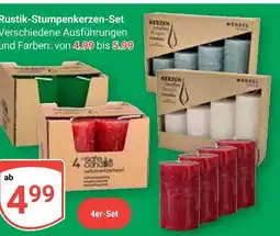 Globus Rustik-stumpenkerzen-set Angebot