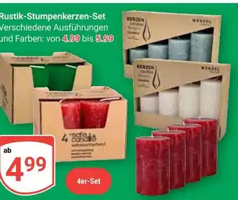 Globus Rustik-stumpenkerzen-set Angebot