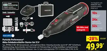 Lidl Parkside parkside performance akku-feinbohrschleifer-starter-set 12 v Angebot