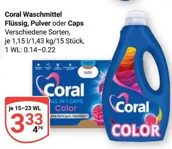 Globus Coral waschmittel flüssig Angebot