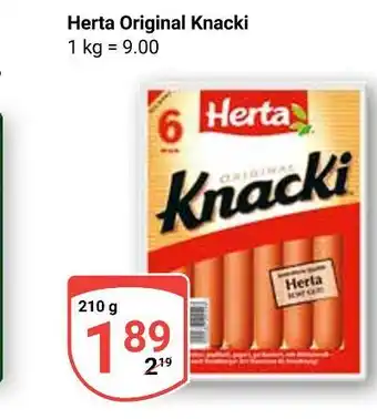 Globus Herta original knacki Angebot