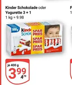 Globus Kinder schokolade Angebot