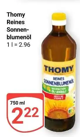 Globus Thomy reines sonnenblumenöl Angebot