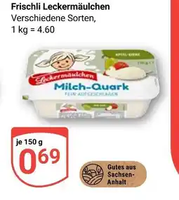 Globus Frischli leckermäulchen milch-quark Angebot
