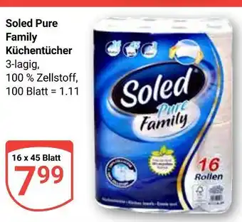 Globus Soled pure family küchentücher Angebot