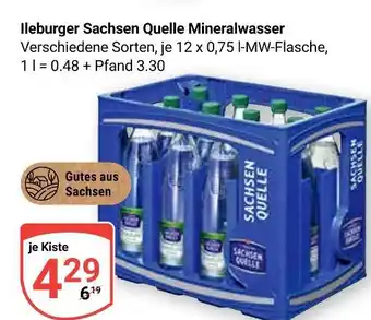Globus Sachsen quelle ileburger sachsen quelle mineralwasser Angebot