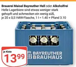 Globus Braureei maisel bayreuther hell Angebot