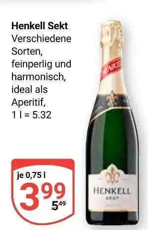 Globus Henkell sekt Angebot