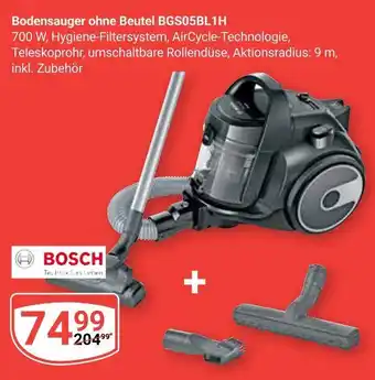 Globus Bosch bodensauger ohne beutel bgs05bl1h Angebot