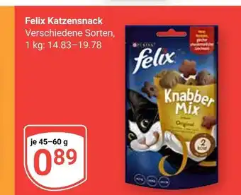 Globus Felix katzensnack Angebot