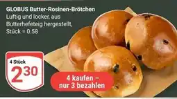 Globus Globus butter-rosinen-brötchen Angebot