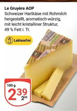 Globus Le gruyère aop Angebot