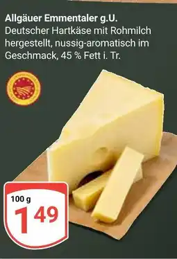 Globus Allgäuer emmentaler g.u Angebot