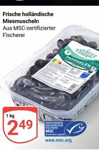 Globus Premier frische holländische miesmuscheln Angebot