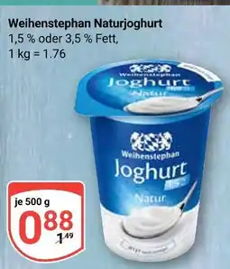 Globus Weihenstephan naturjoghurt Angebot