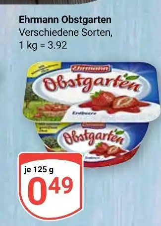 Globus Ehrmann obstgarten Angebot