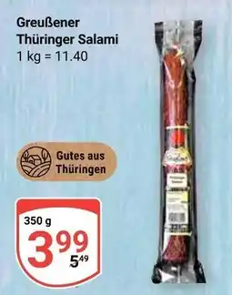 Globus Greußener thüringer salami Angebot