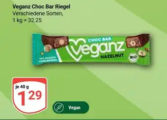 Globus Veganz choc bar riegel Angebot