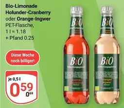 Globus Bio-limonade holunder-cranberry Angebot