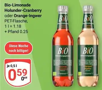 Globus Bio-limonade holunder-cranberry Angebot
