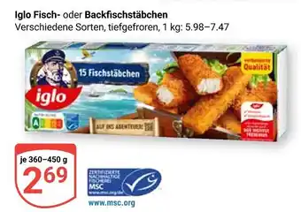Globus Iglo fischstäbchen Angebot
