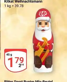 Globus Kitkat weihnachtsmann Angebot