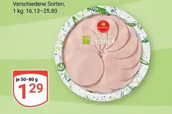 Globus Geflügel lyoner Angebot
