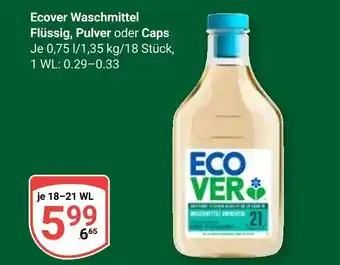 Globus Ecover waschmittel flüssig Angebot