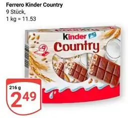 Globus Ferrero kinder country Angebot