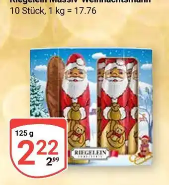 Globus Riegelein massiv weihnachtsmann Angebot
