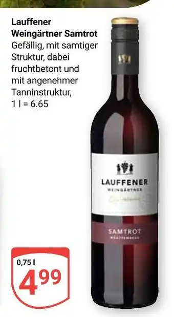 Globus Lauffener weingärtner samtrot Angebot
