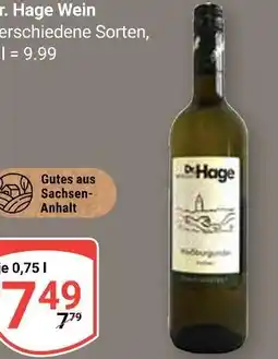 Globus Dr. hage weißburgunder Angebot