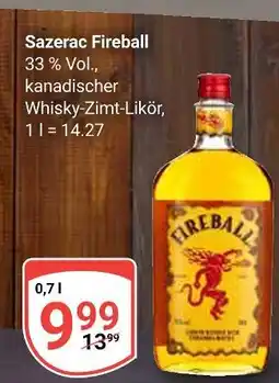 Globus Sazerac fireball Angebot