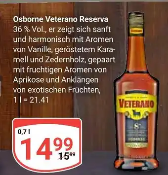 Globus Osborne veterano reserva Angebot