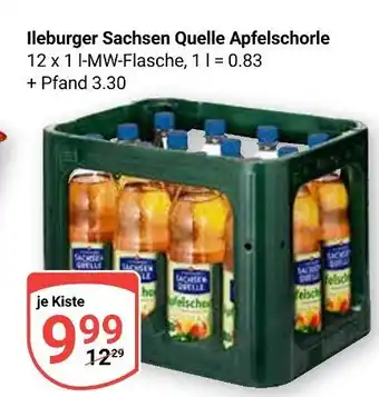 Globus Ileburger sachsen quelle apfelschorle Angebot